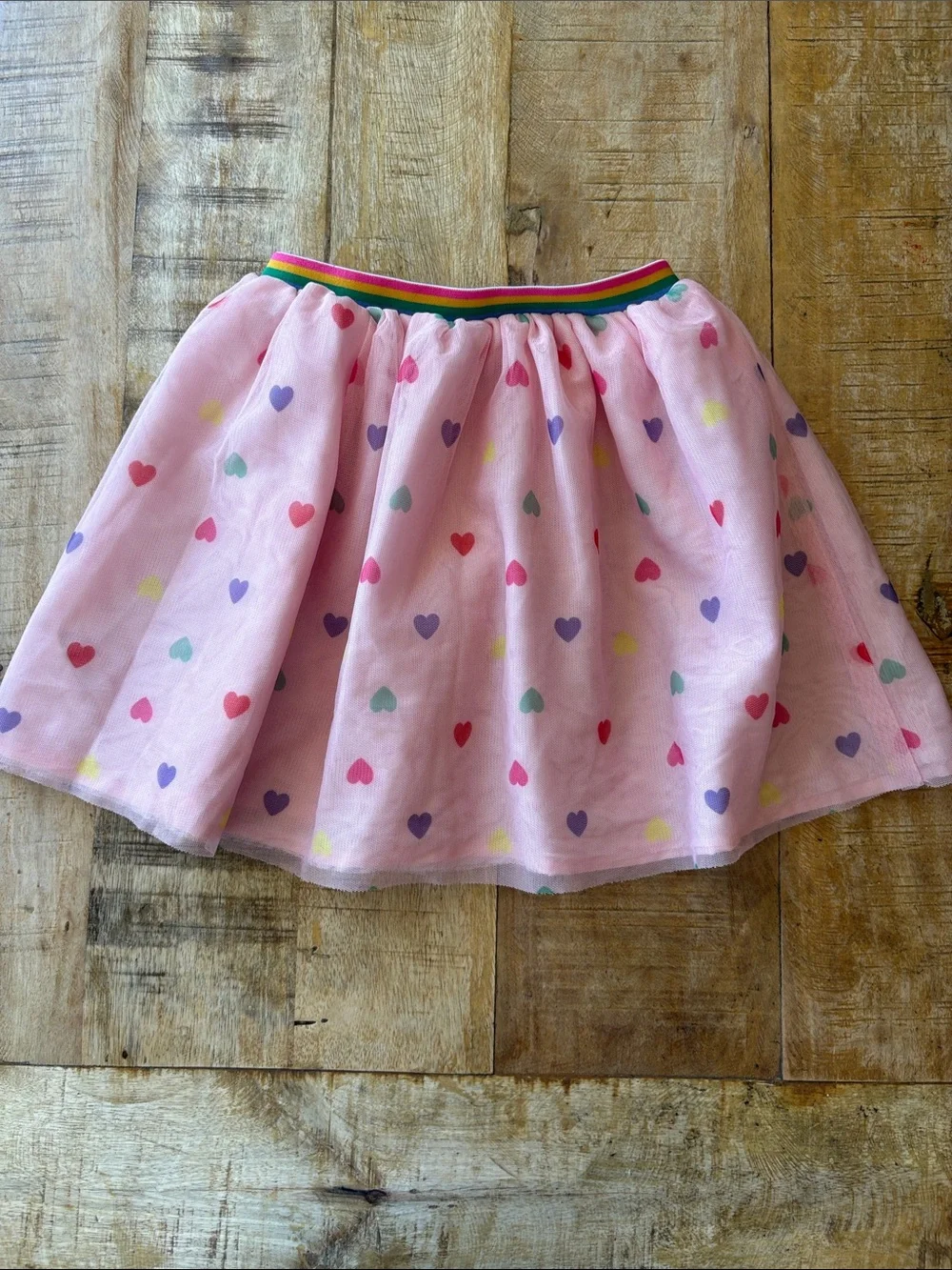 Old Navy Pink Heart Tulle Skirt 5t
